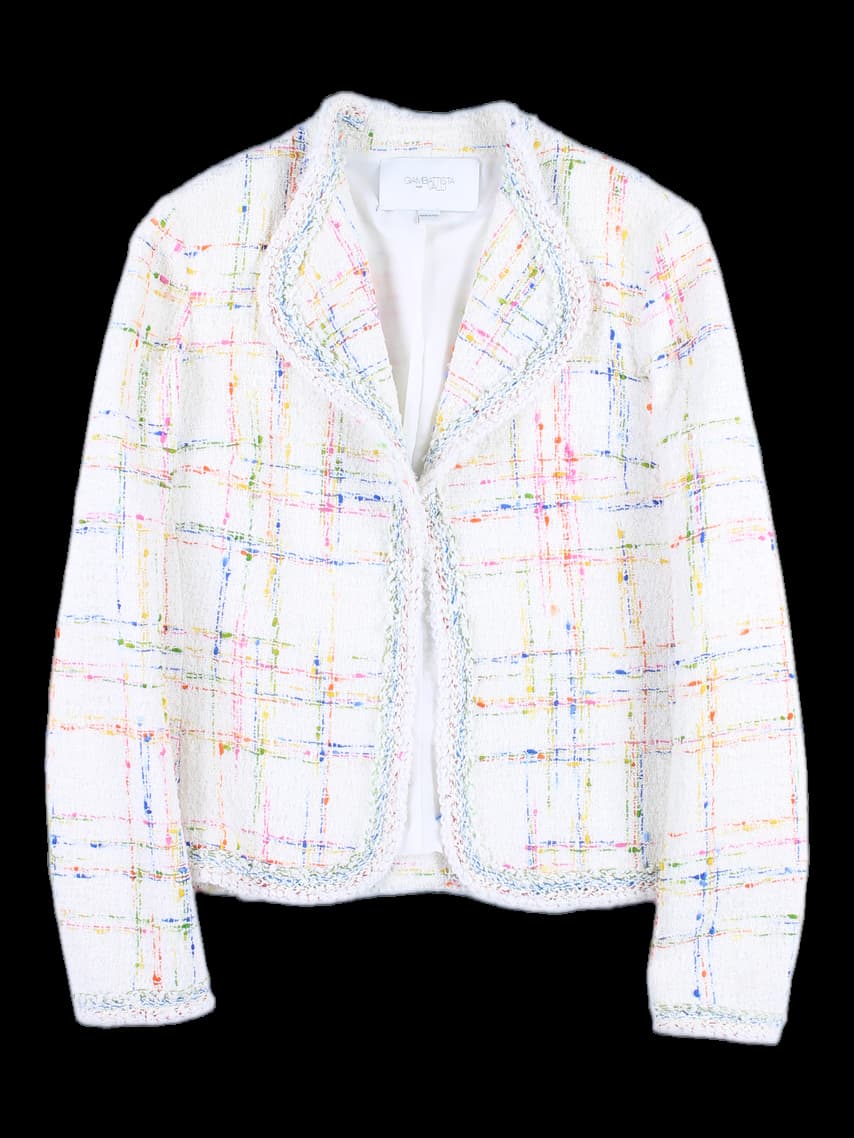 카라 트위드 자켓