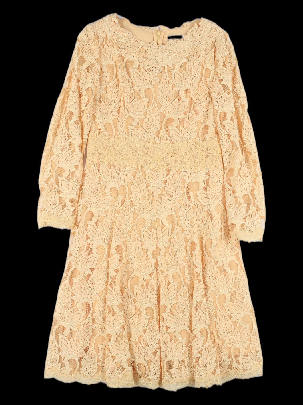 패턴 레이스 원피스 