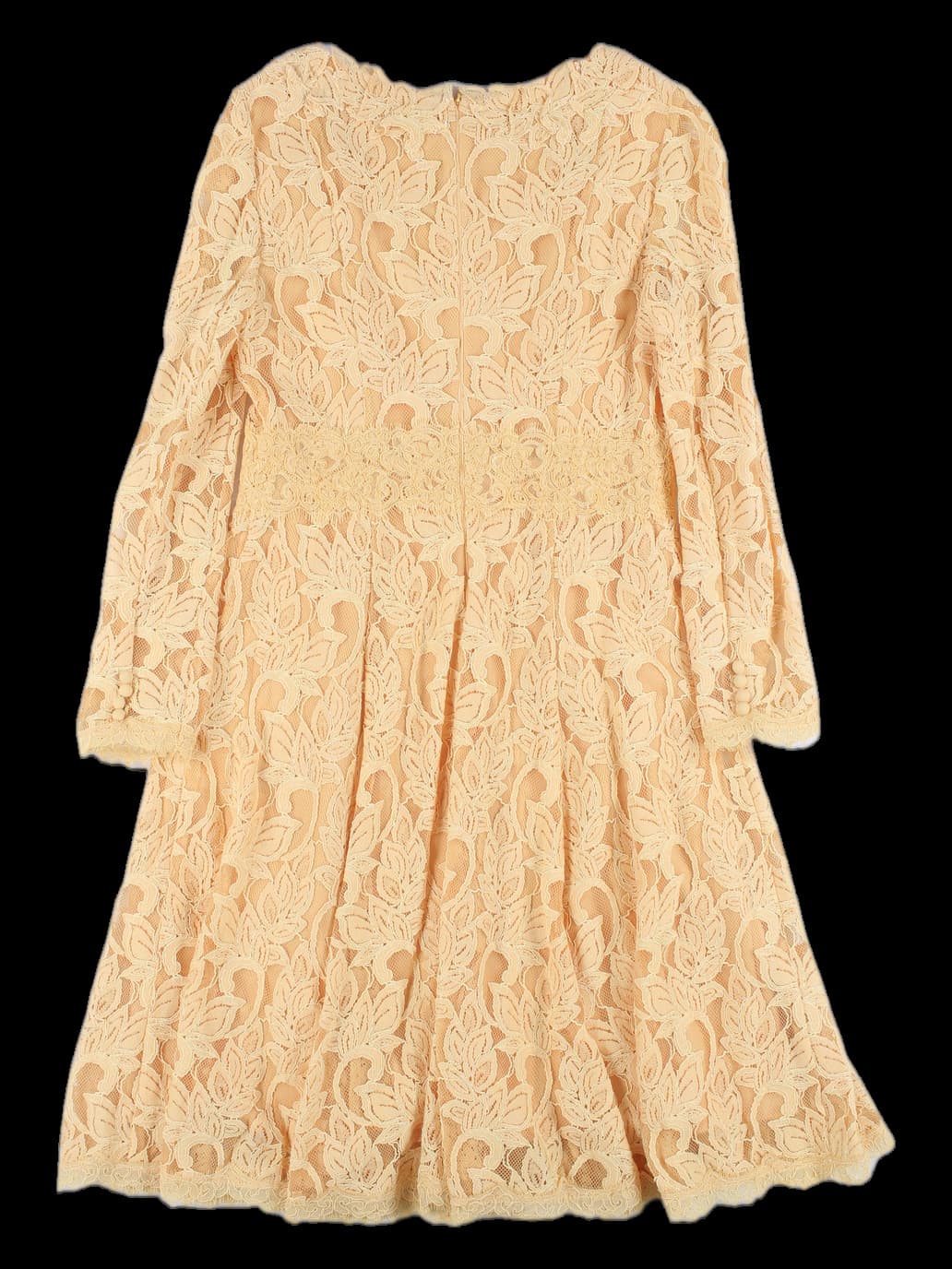 패턴 레이스 원피스 