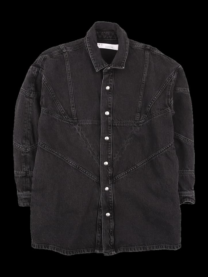 절개 데님 자켓