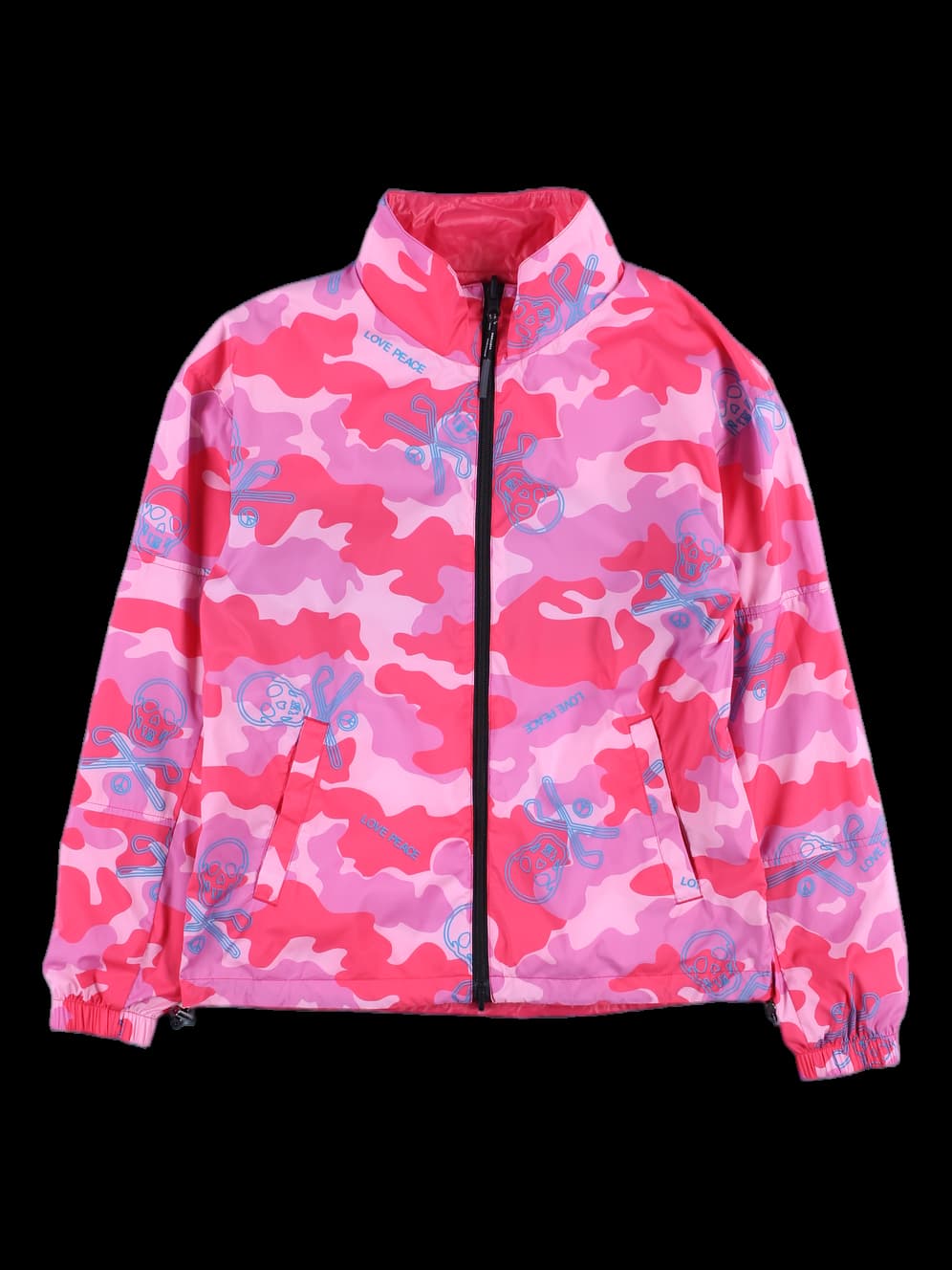 리버시블 스컬 카모플라주 바람막이