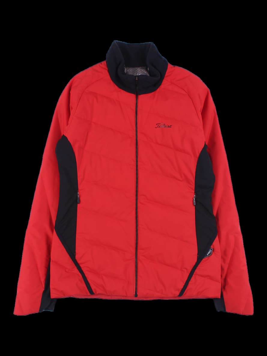 방풍 배색 패딩 점퍼