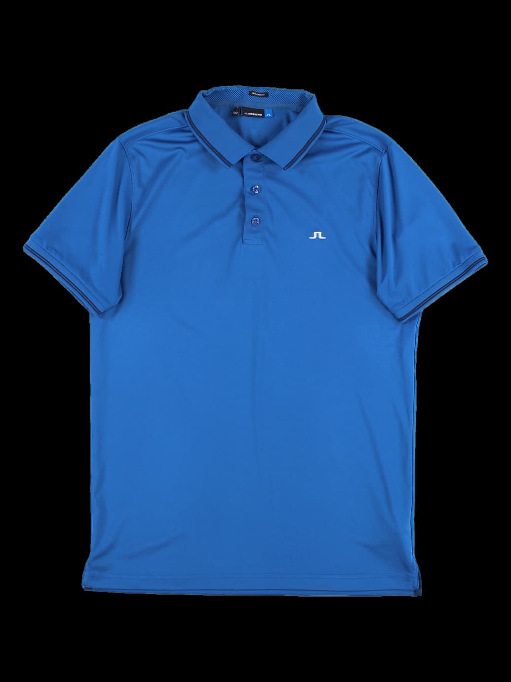 [남성] 배색 라인 카라 반팔 티셔츠