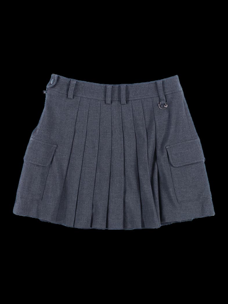 포켓 플리츠 스커트