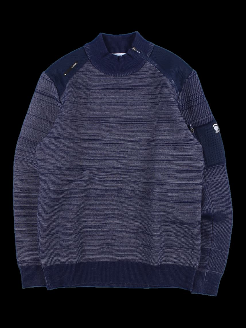 [남성] 매쉬 집업 긴팔 니트