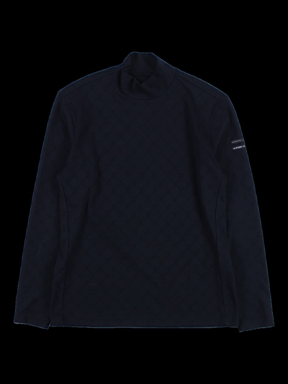 [남성] 로고 하프넥 긴팔 니트