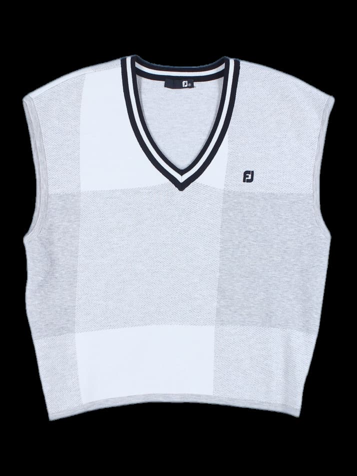 브이넥 니트 베스트