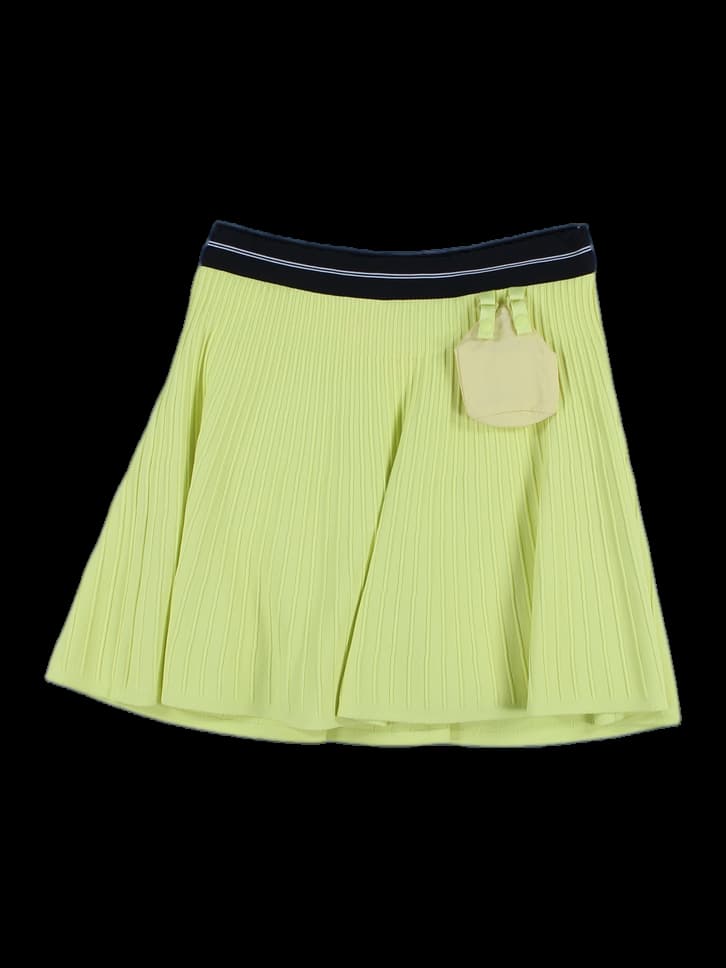 밴딩 니트 A라인 스커트