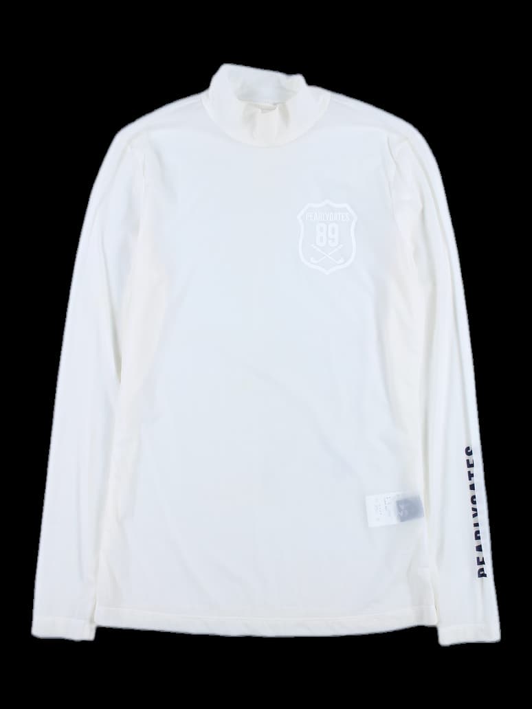 시스루 하프넥 긴팔 티셔츠