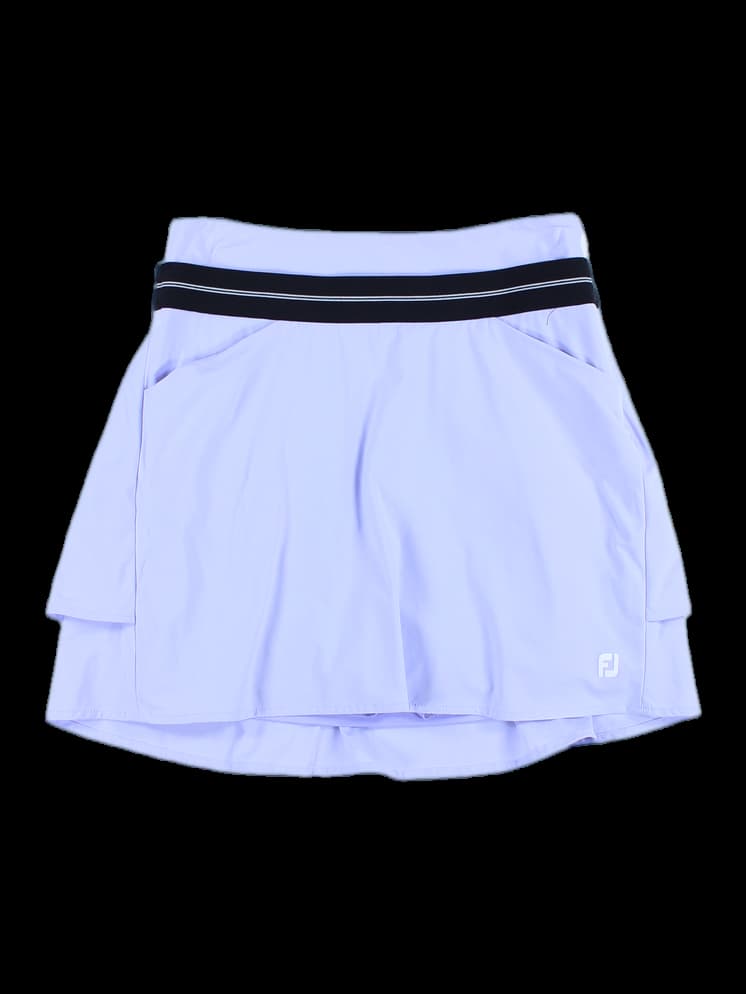 허리 라인 포인트 플레어 스커트