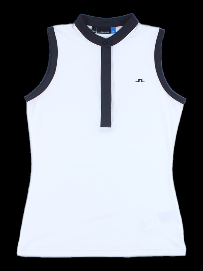 라인 배색 민소매