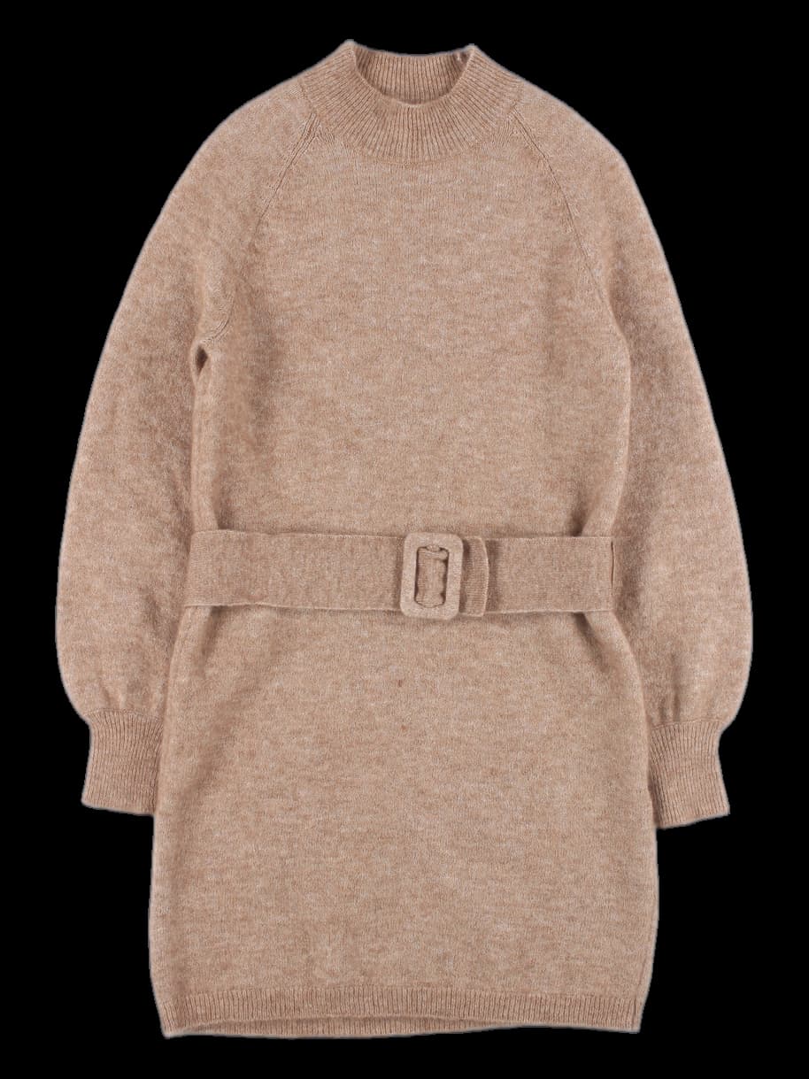 래글런 니트 원피스