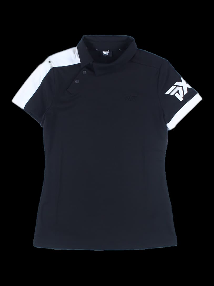 배색 카라 티셔츠