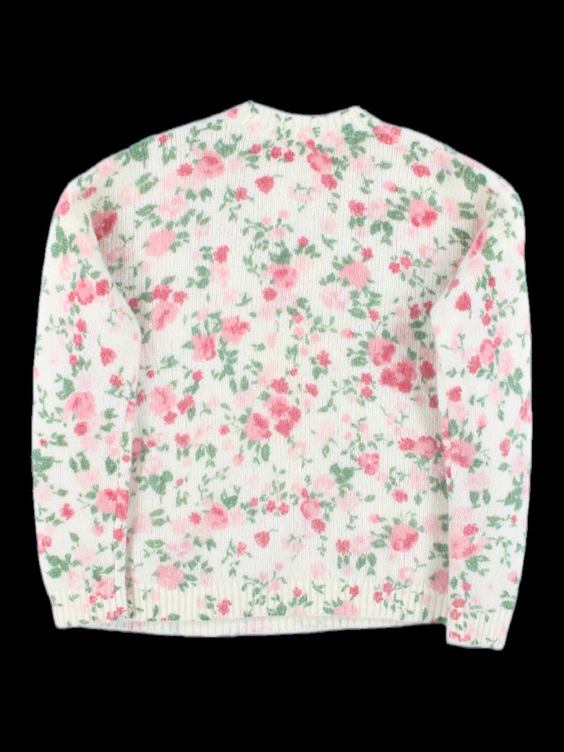 플라워 앙고라 니트