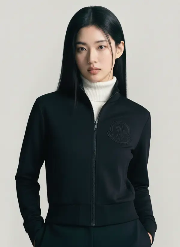 로고 자수 집업