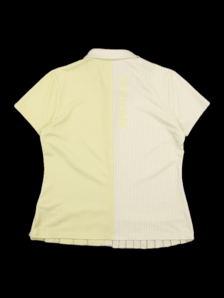 하프 포인트 반팔 프릴 카라티