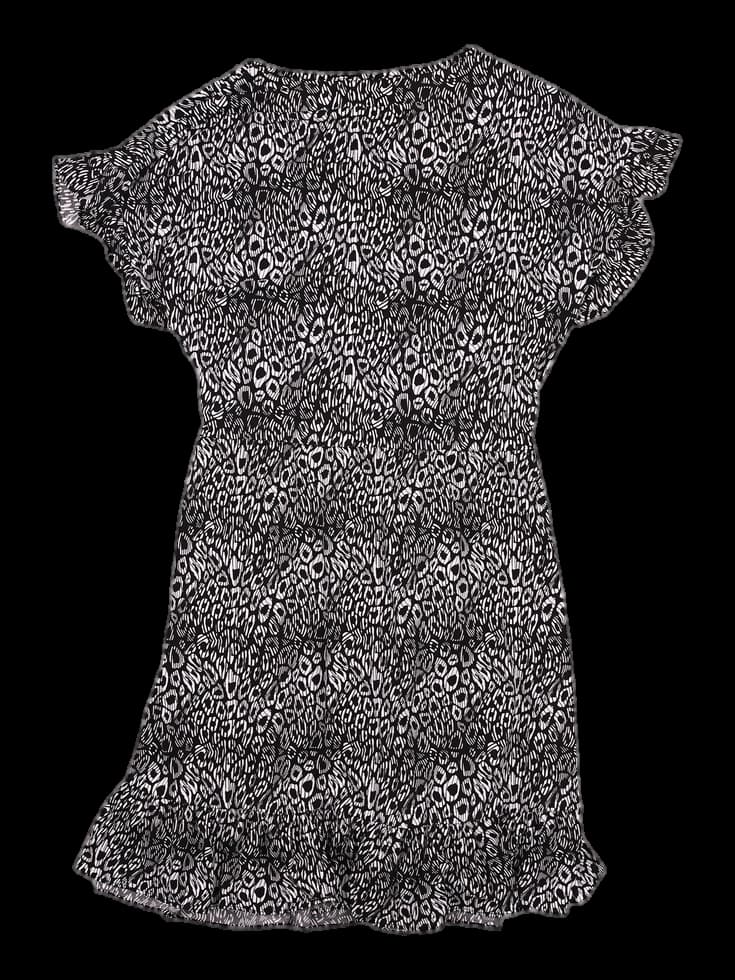 패턴 스트랩 원피스