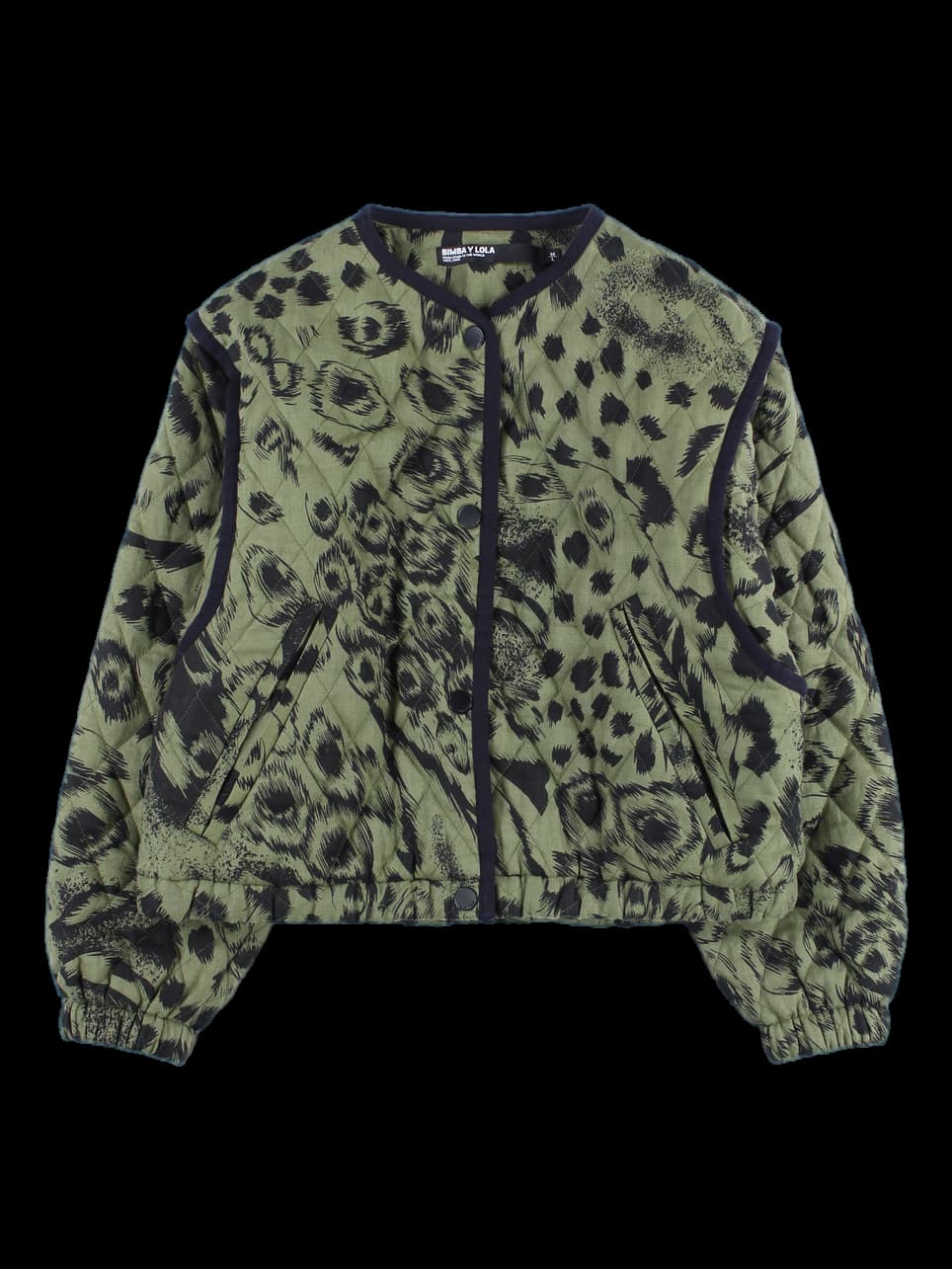 패턴 후리스 자켓