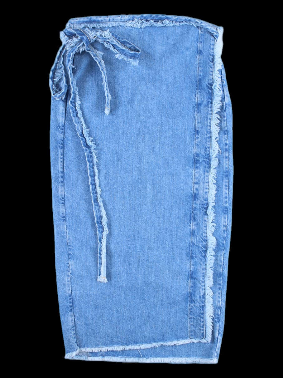 캐주얼 데님 롱 스커트