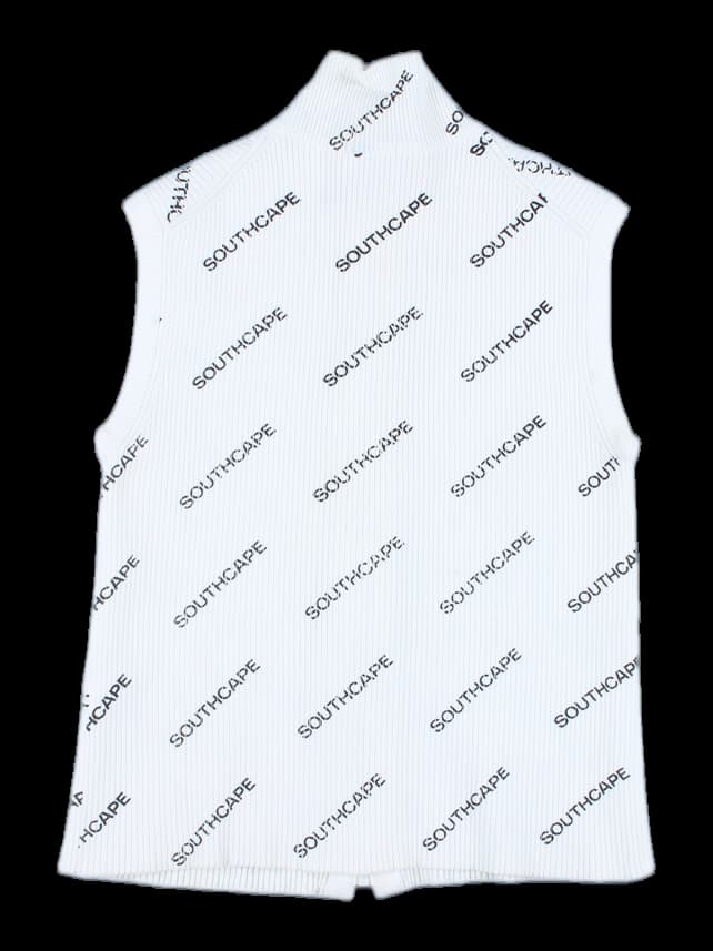 프린트 집업 베스트