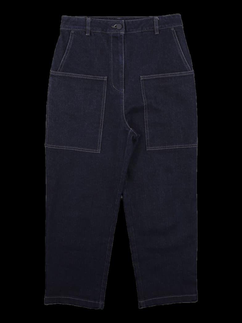 빅 포켓 배기 데님 팬츠