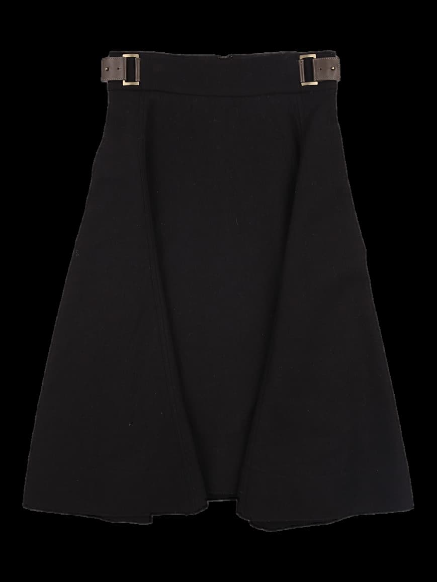 벨트 포인트 스커트