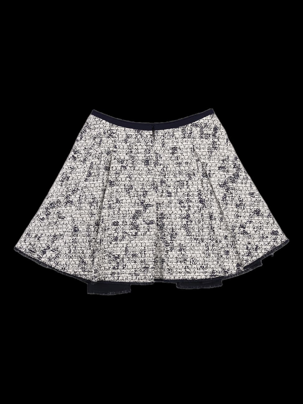 트위드 프릴 스커트