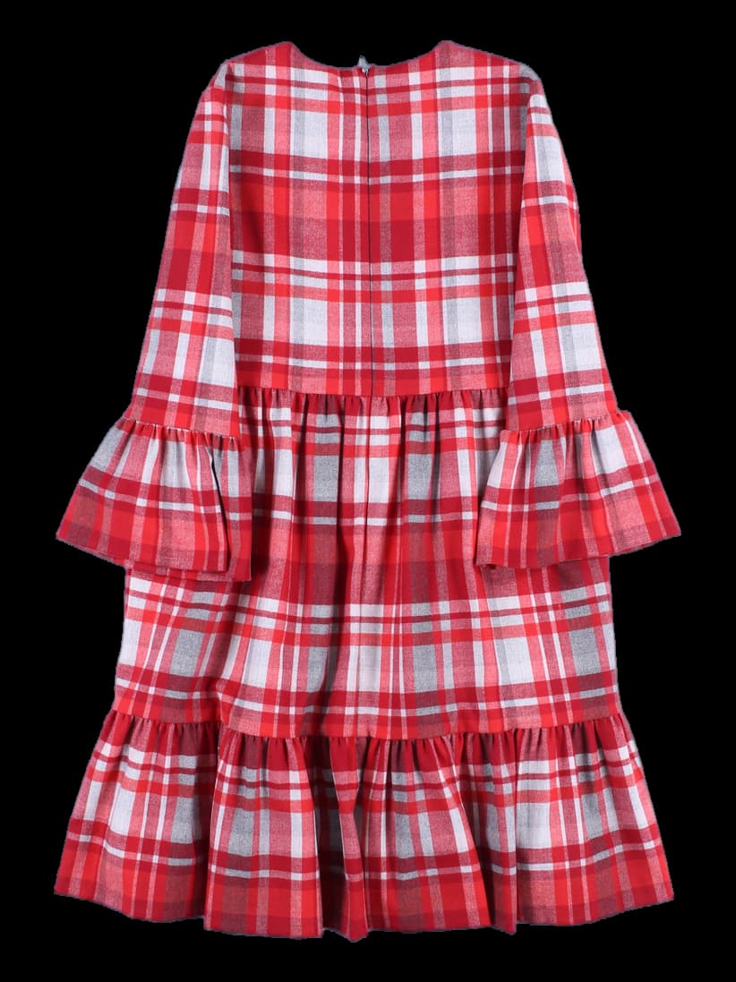 [키즈] 체크 패턴 원피스
