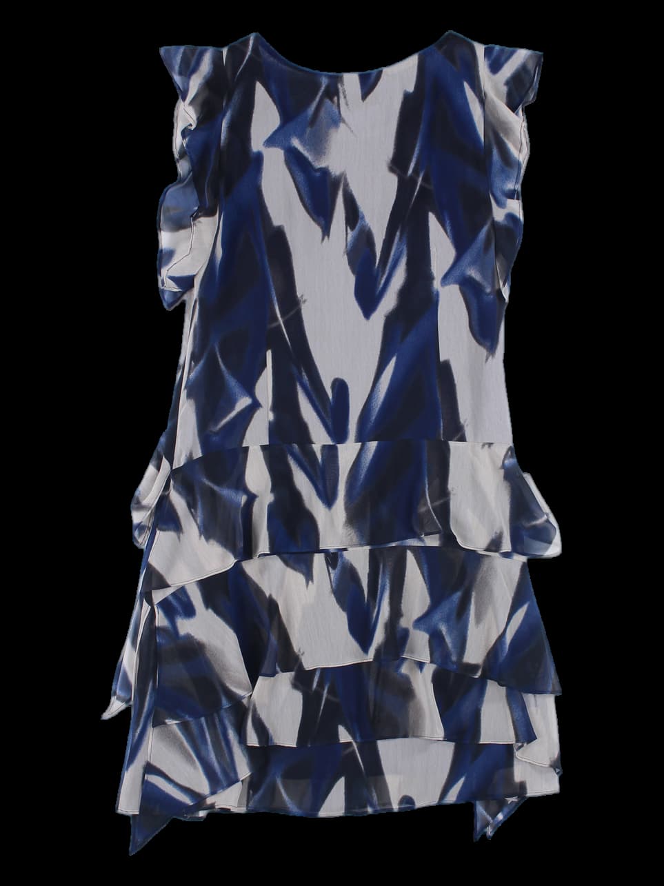 패턴 프릴 원피스