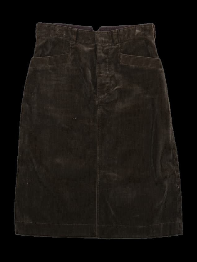 코듀로이 미디 스커트