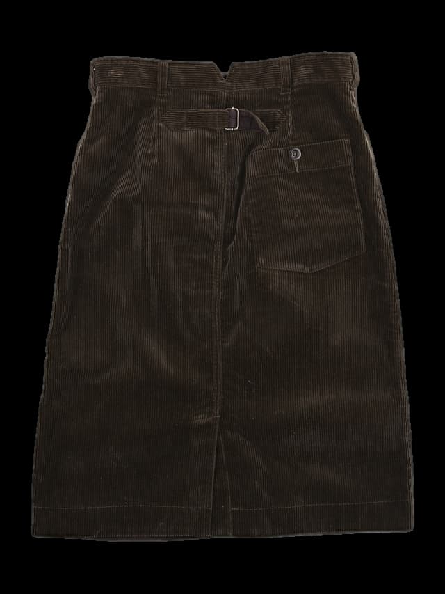 코듀로이 미디 스커트