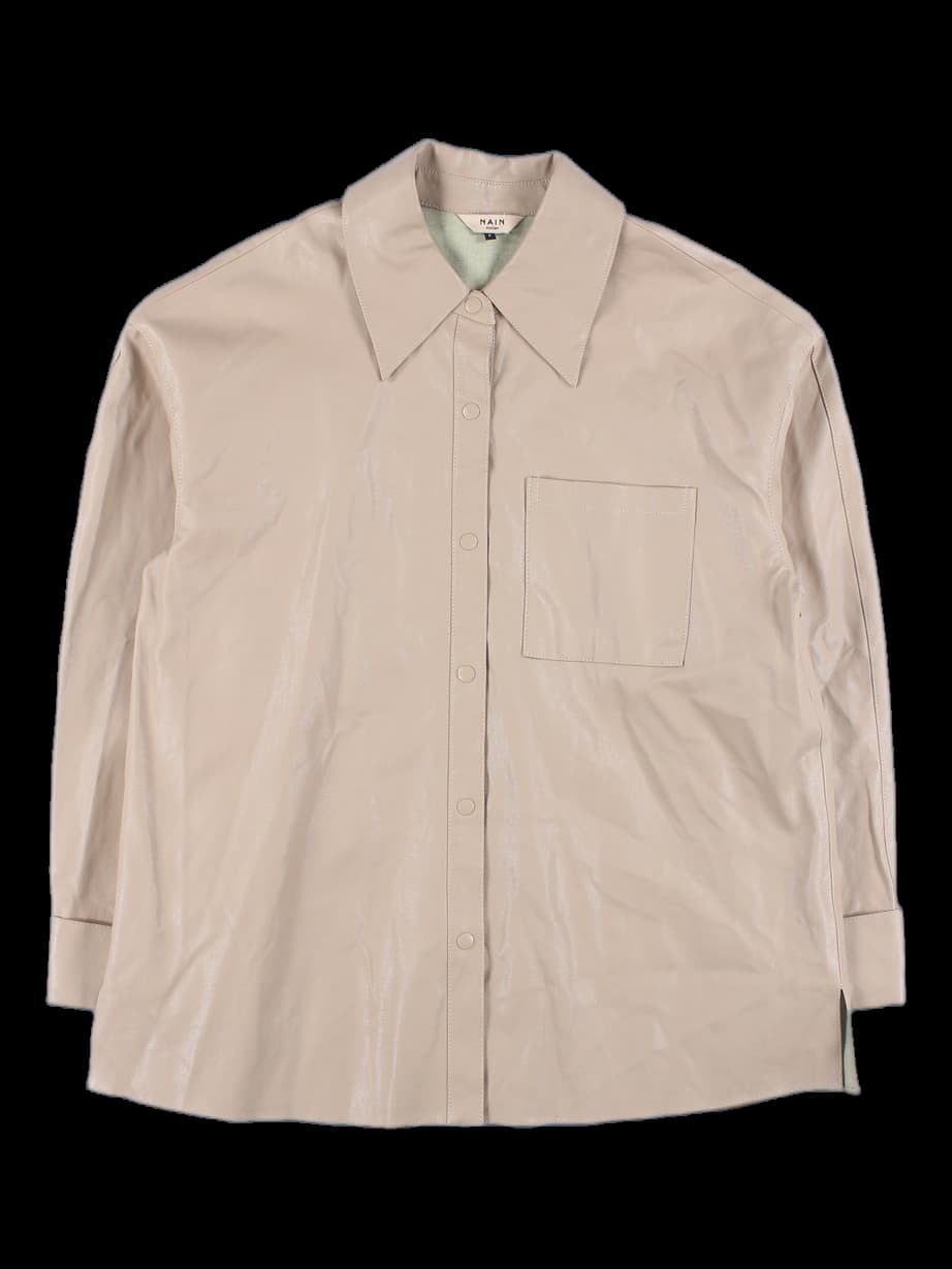 가죽 긴팔 셔츠