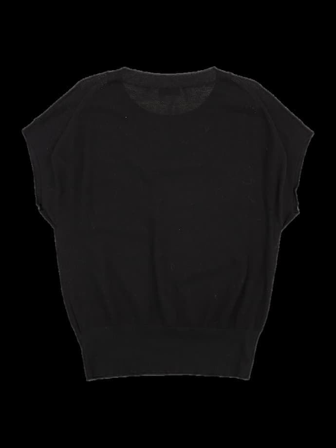 매쉬 니트 베스트