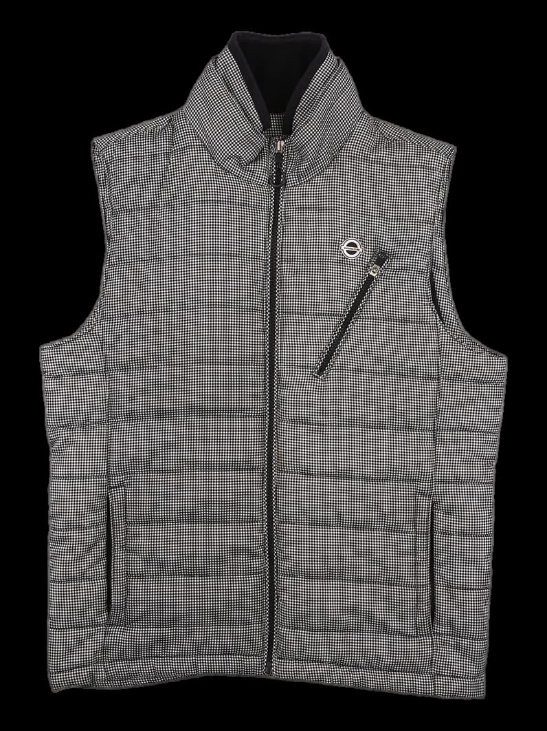 체크 집업 베스트 