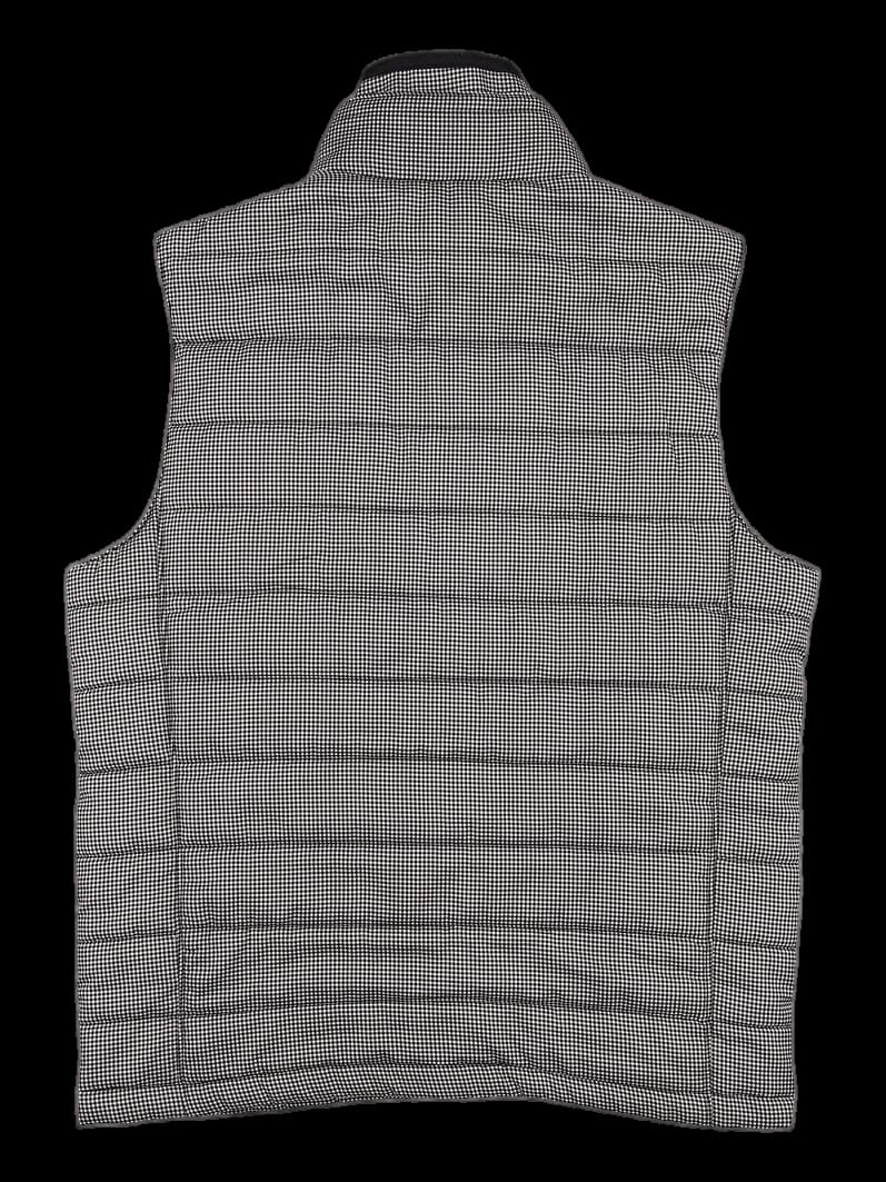 체크 집업 베스트 