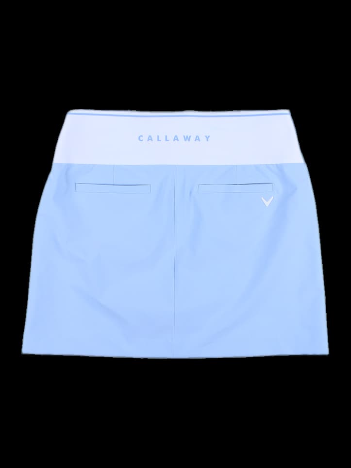 배색 밴딩 미니 스커트