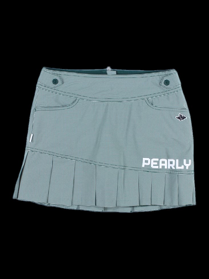 체크 플리츠 스커트