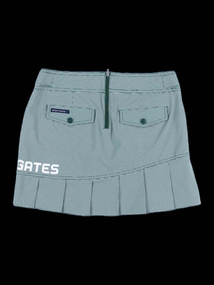 체크 플리츠 스커트