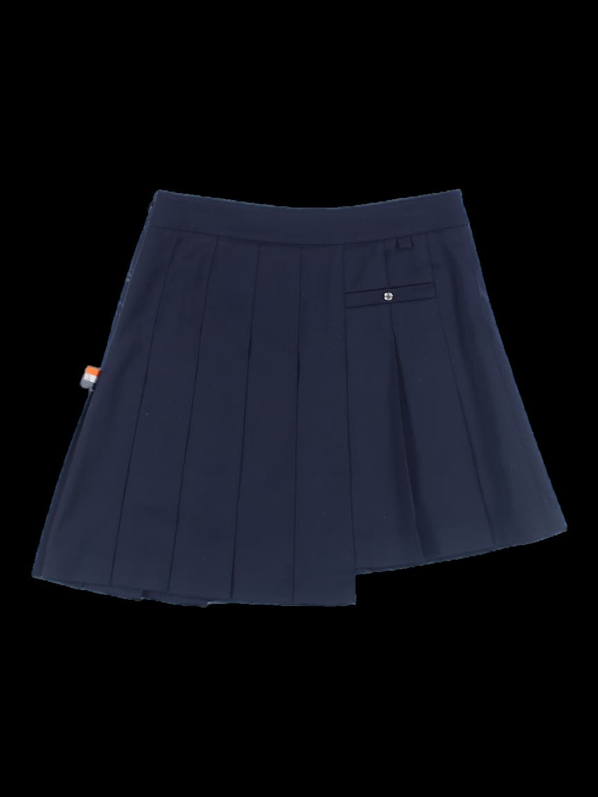 플리츠 미니 스커트