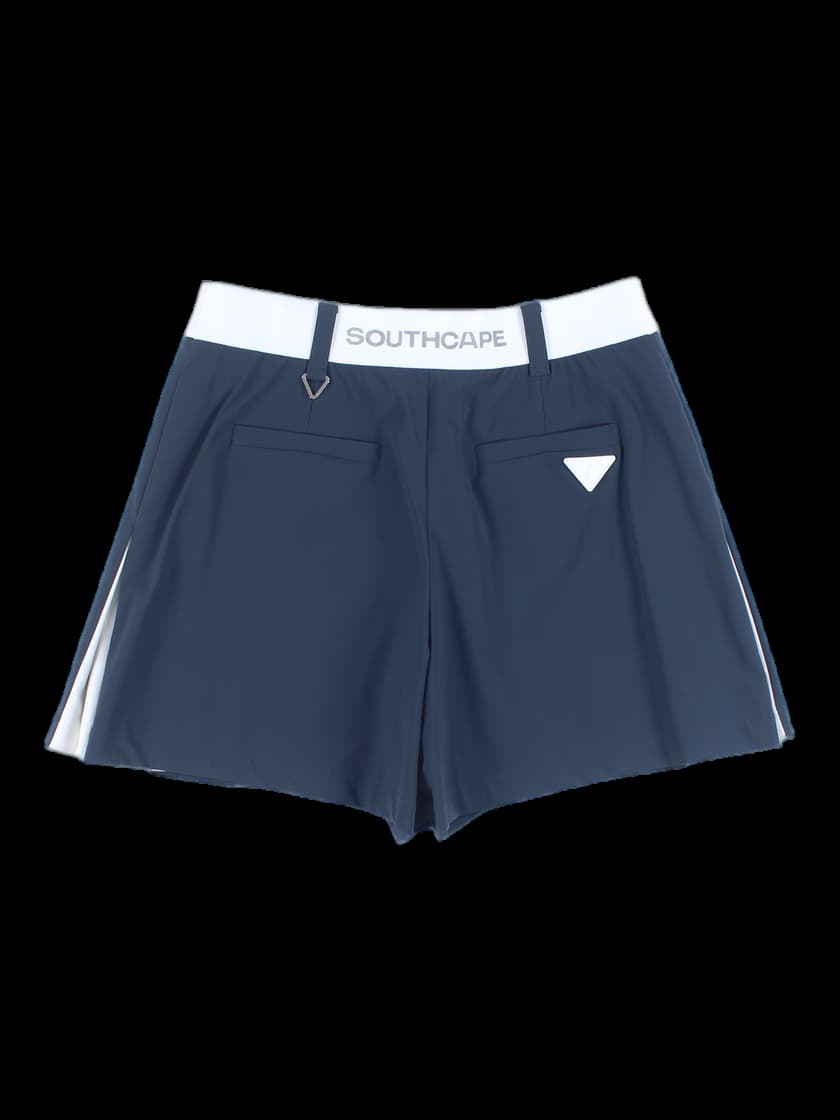 밴딩 플리츠 숏 팬츠