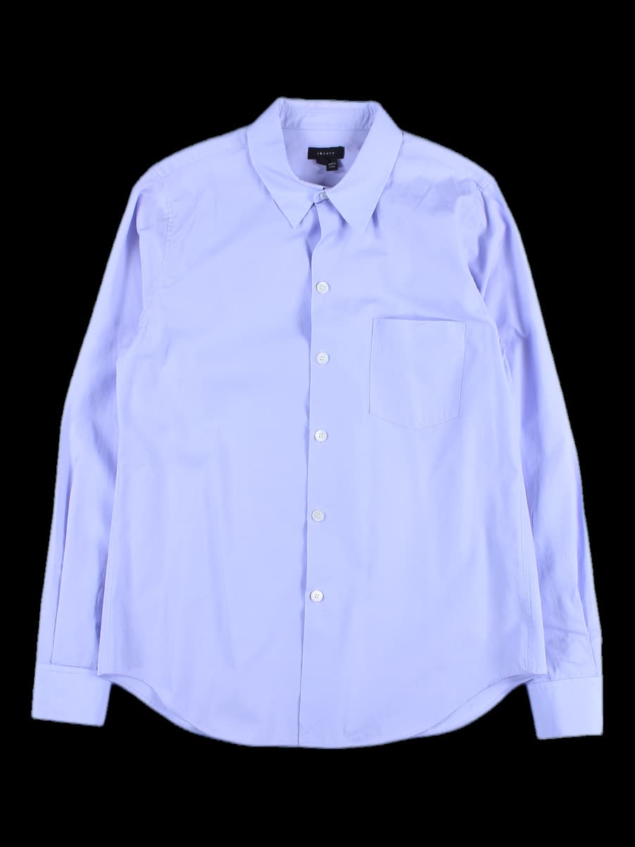 카라 박시 긴팔 셔츠