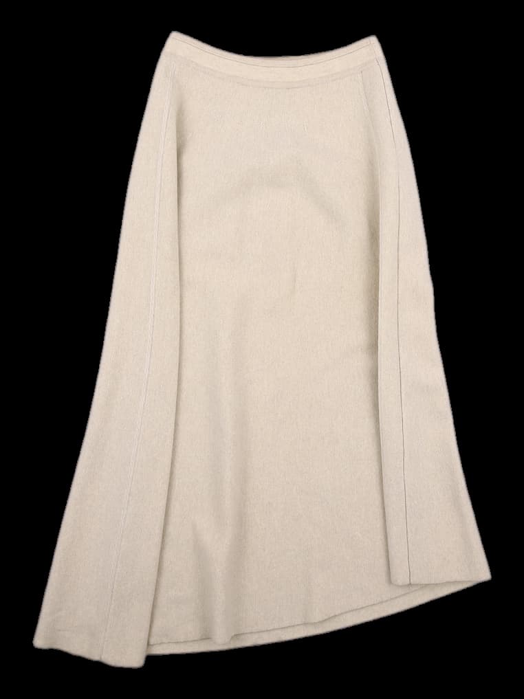 니트 플레어 롱 스커트