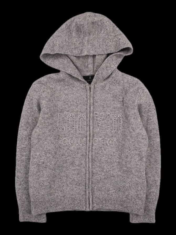 후드 집업 니트