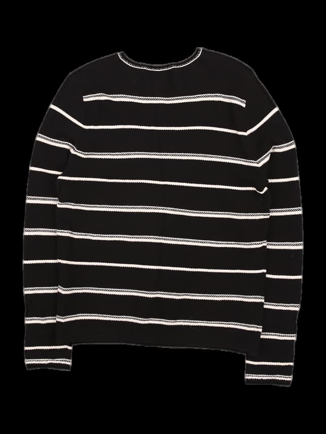 스트라이프 긴팔 니트