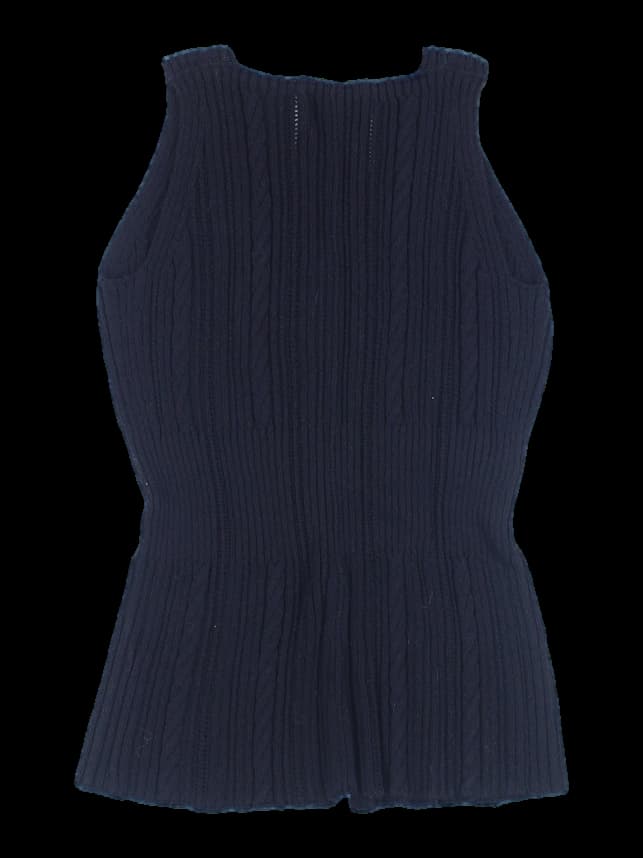 스팽글 니트 베스트