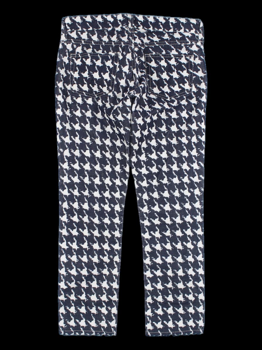 패턴 코듀로이 롱 팬츠