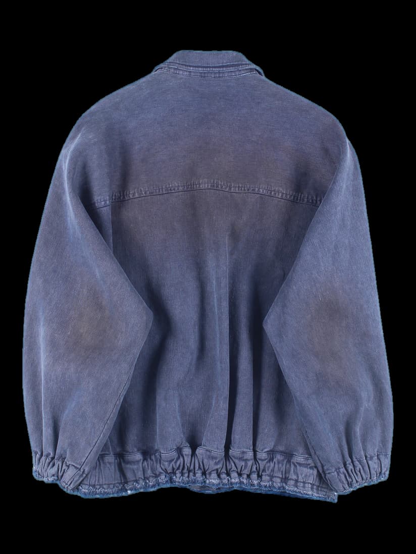 데미지 데님 점퍼