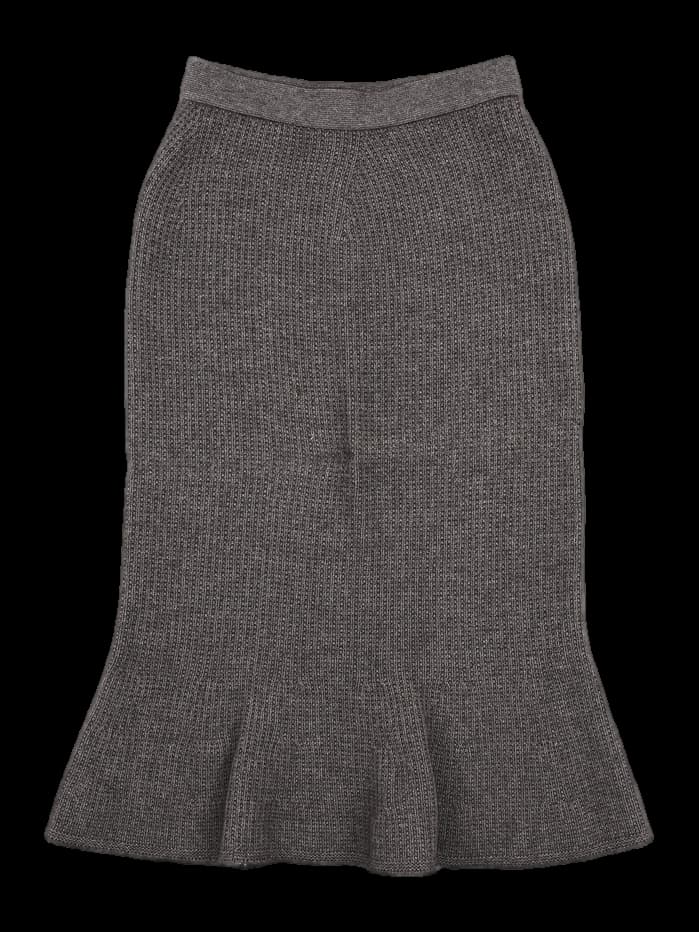 밴딩 니트 롱 스커트