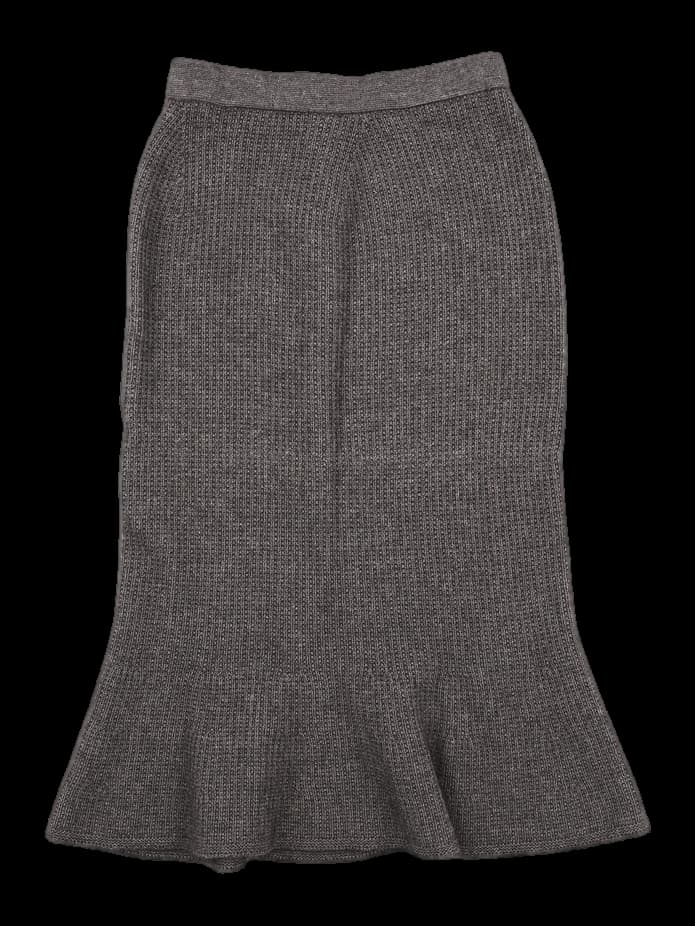 밴딩 니트 롱 스커트