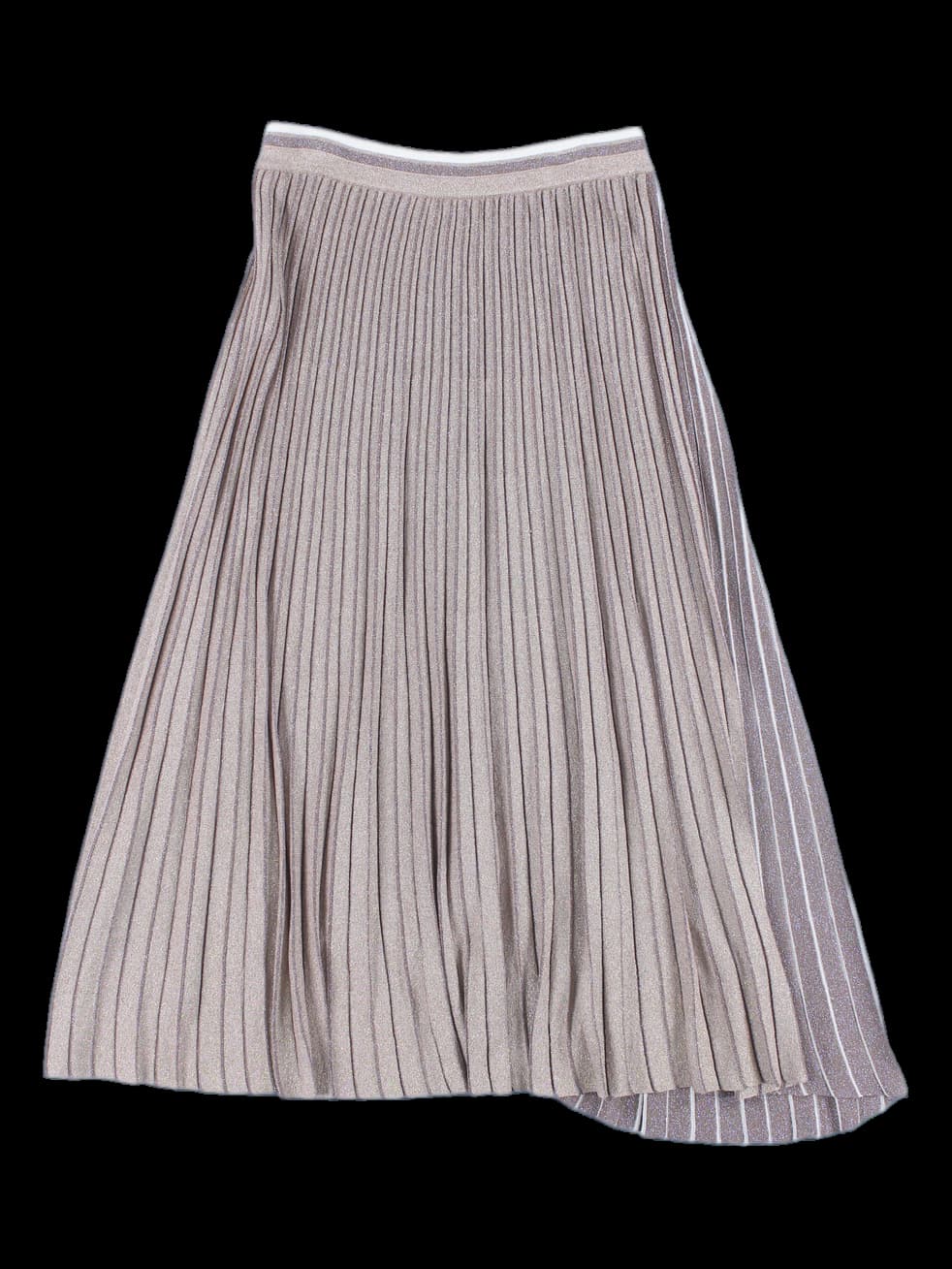 밴딩 펄 플리츠 스커트